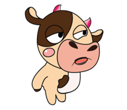 Introverted and Lovely Dairy Cow sticker #14653873