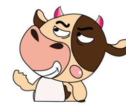 Introverted and Lovely Dairy Cow sticker #14653874