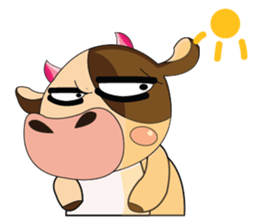 Introverted and Lovely Dairy Cow sticker #14653875