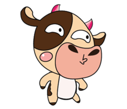 Introverted and Lovely Dairy Cow sticker #14653876