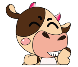 Introverted and Lovely Dairy Cow sticker #14653877