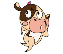 Introverted and Lovely Dairy Cow sticker #14653879