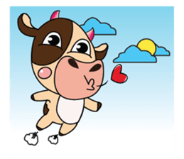 Introverted and Lovely Dairy Cow sticker #14653880