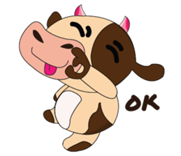 Introverted and Lovely Dairy Cow sticker #14653881