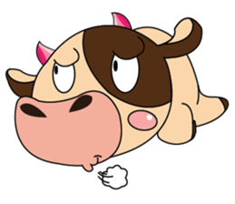 Introverted and Lovely Dairy Cow sticker #14653882