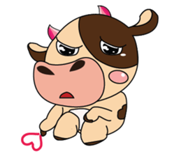 Introverted and Lovely Dairy Cow sticker #14653883