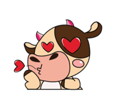 Introverted and Lovely Dairy Cow sticker #14653884