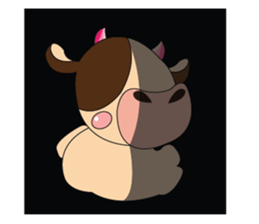 Introverted and Lovely Dairy Cow sticker #14653885