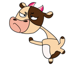 Introverted and Lovely Dairy Cow sticker #14653886