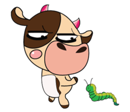 Introverted and Lovely Dairy Cow sticker #14653887