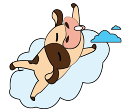 Introverted and Lovely Dairy Cow sticker #14653888