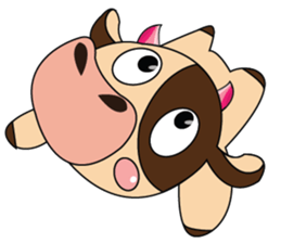 Introverted and Lovely Dairy Cow sticker #14653889