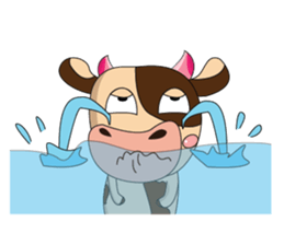 Introverted and Lovely Dairy Cow sticker #14653890