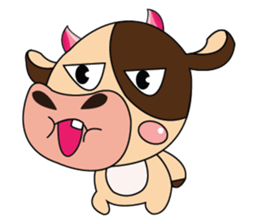 Introverted and Lovely Dairy Cow sticker #14653892