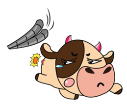 Introverted and Lovely Dairy Cow sticker #14653893