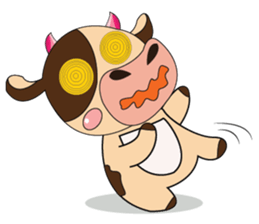 Introverted and Lovely Dairy Cow sticker #14653894