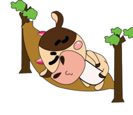 Introverted and Lovely Dairy Cow sticker #14653895