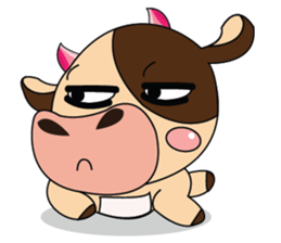 Introverted and Lovely Dairy Cow sticker #14653897