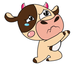 Introverted and Lovely Dairy Cow sticker #14653898