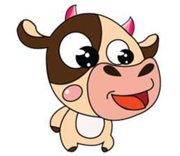 Introverted and Lovely Dairy Cow sticker #14653899