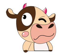 Introverted and Lovely Dairy Cow sticker #14653900