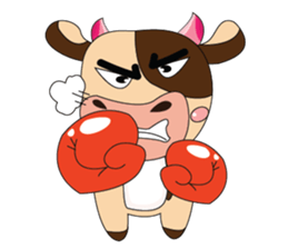 Introverted and Lovely Dairy Cow sticker #14653901