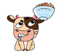 Introverted and Lovely Dairy Cow sticker #14653902