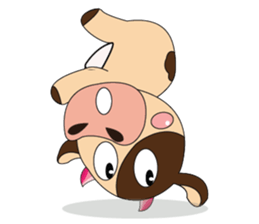 Introverted and Lovely Dairy Cow sticker #14653903