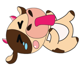 Introverted and Lovely Dairy Cow sticker #14653904