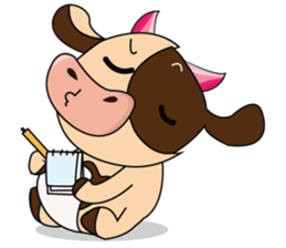 Introverted and Lovely Dairy Cow sticker #14653905