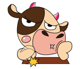 Introverted and Lovely Dairy Cow sticker #14653906