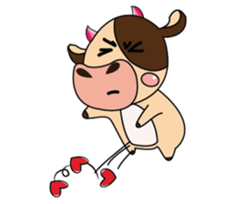 Introverted and Lovely Dairy Cow sticker #14653907