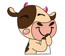 Introverted and Lovely Dairy Cow sticker #14653908