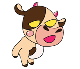 Introverted and Lovely Dairy Cow sticker #14653909