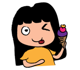 Little Happy Girl Smiles sticker #14654084