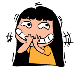 Little Happy Girl Smiles sticker #14654085