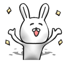 [3D] Cute Dynamic rabbit sticker #14654202