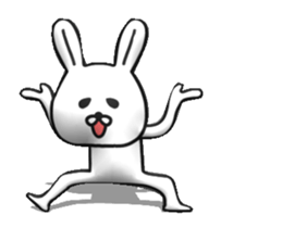 [3D] Cute Dynamic rabbit sticker #14654205