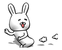 [3D] Cute Dynamic rabbit sticker #14654221