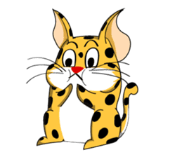 Petite Little Leopard sticker #14654590