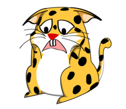 Petite Little Leopard sticker #14654591