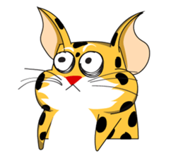 Petite Little Leopard sticker #14654593