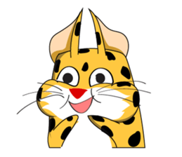 Petite Little Leopard sticker #14654595