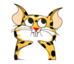 Petite Little Leopard sticker #14654604