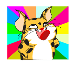 Petite Little Leopard sticker #14654611