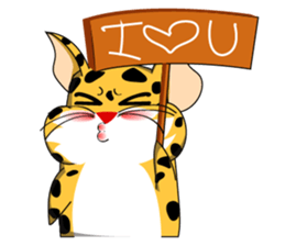 Petite Little Leopard sticker #14654618