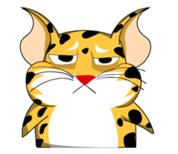 Petite Little Leopard sticker #14654619