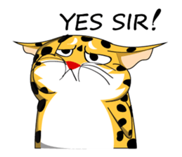 Petite Little Leopard sticker #14654620