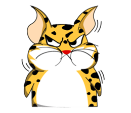 Petite Little Leopard sticker #14654625