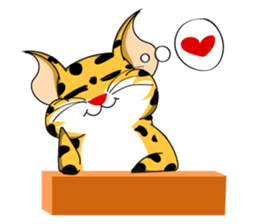 Petite Little Leopard sticker #14654626